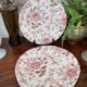 Set of 5 flat plates johnson brother pink chintz