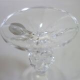 6 Bohemian Crystal Etched Wine Glasses