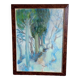 Pastel - Christine Delessert - 72 x 53 cm - sous-bois bleu
