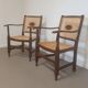 Monastery / medallion / webbing arm chairs / 1930s