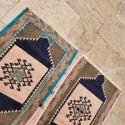 Set of 2 vintage handmade Turkish rugs 51x82 cm