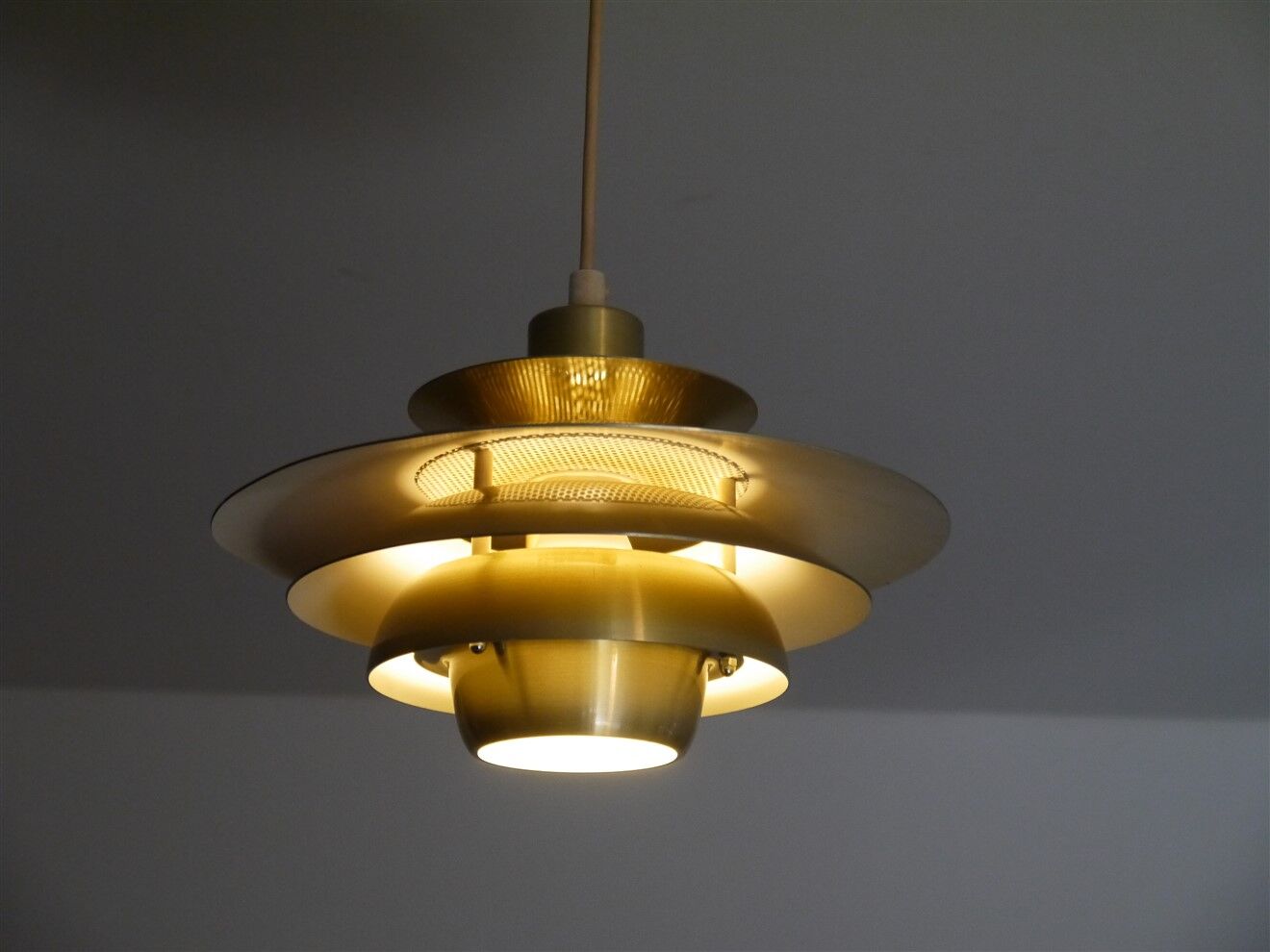 Danish vintage pendant lamp by Jeka 1970