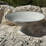 Porcelain fruit bowl, gilded