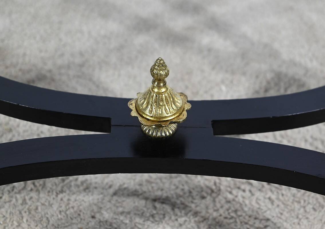 Small Living Room Table in Rosewood and Amboyna Burl, Louis XVI style, Napoleon III period – Mili