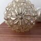 Pair of golden Scandinavian globe wall lights