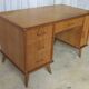 Minister's desk 1960s light oak