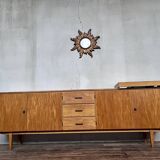 Scandinavian row in vintage teak 1960