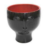 Anthropomorphic ceramic vase by Robert and Jean Cloutier
