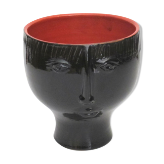 Anthropomorphic ceramic vase by Robert and Jean Cloutier