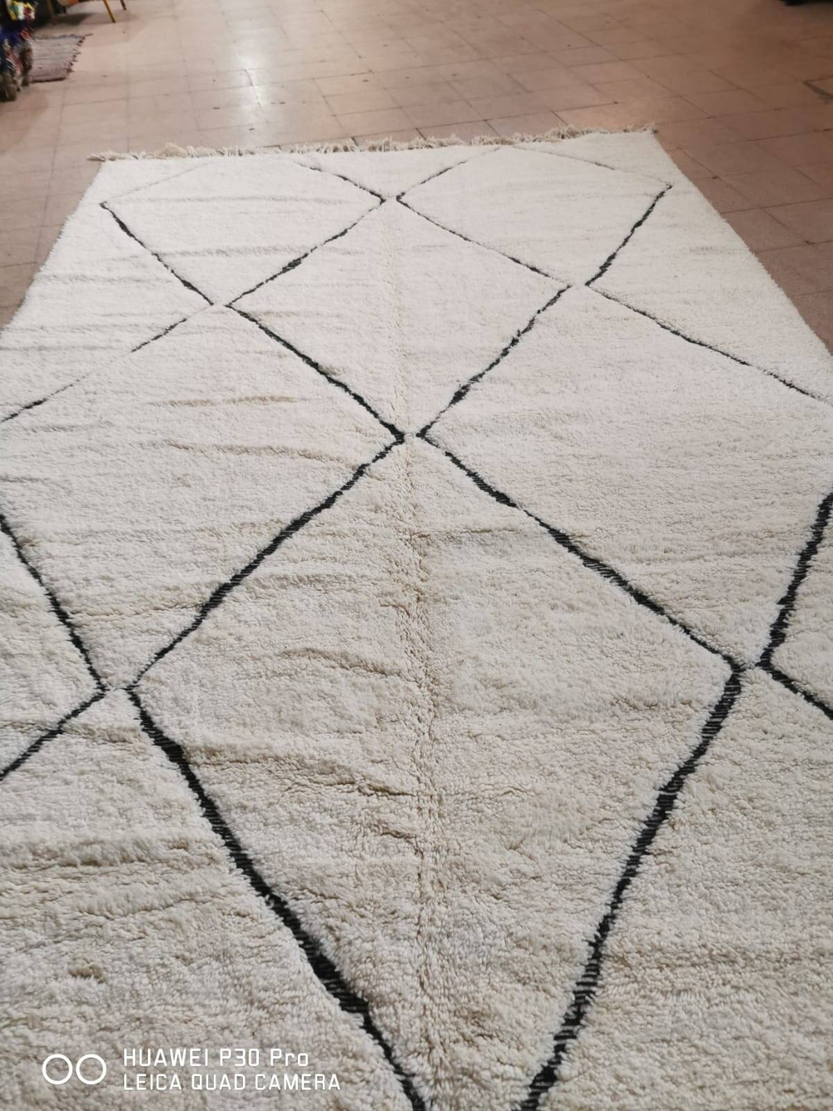 Beni Ouarain Berber Rug "Atlas Diamonds" 3.5*2.5 m
