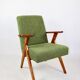 Armchair chair like Puchała armchair boucle green - 2 pieces available