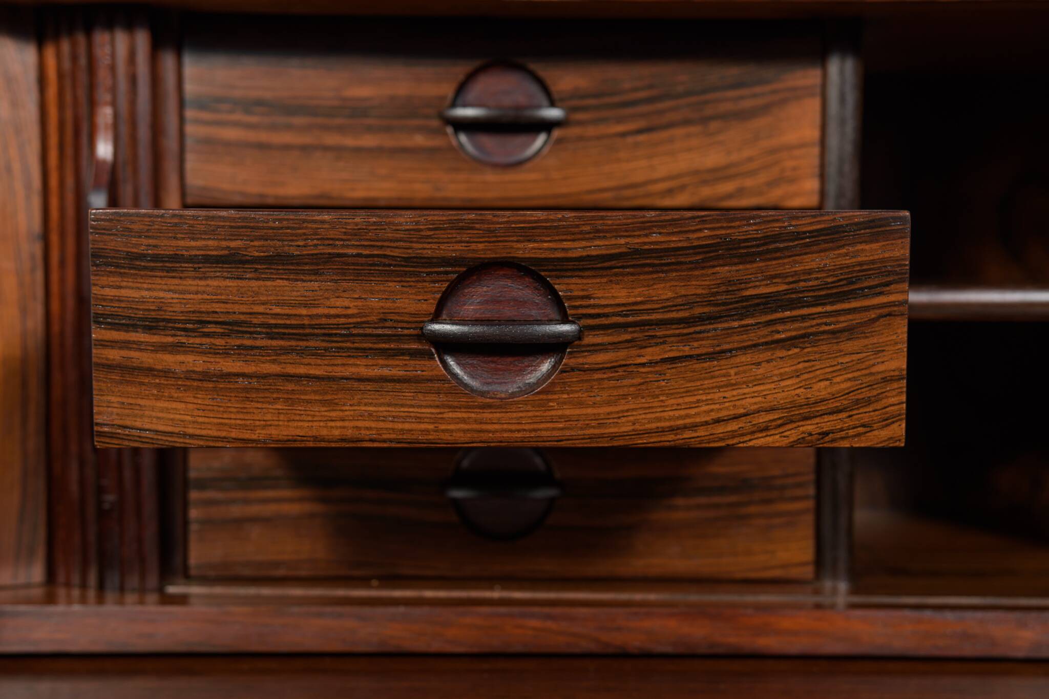 Mid-Century Rosewood Shelf by Johannes Sorth for Bornholm, Denmark, 1960s