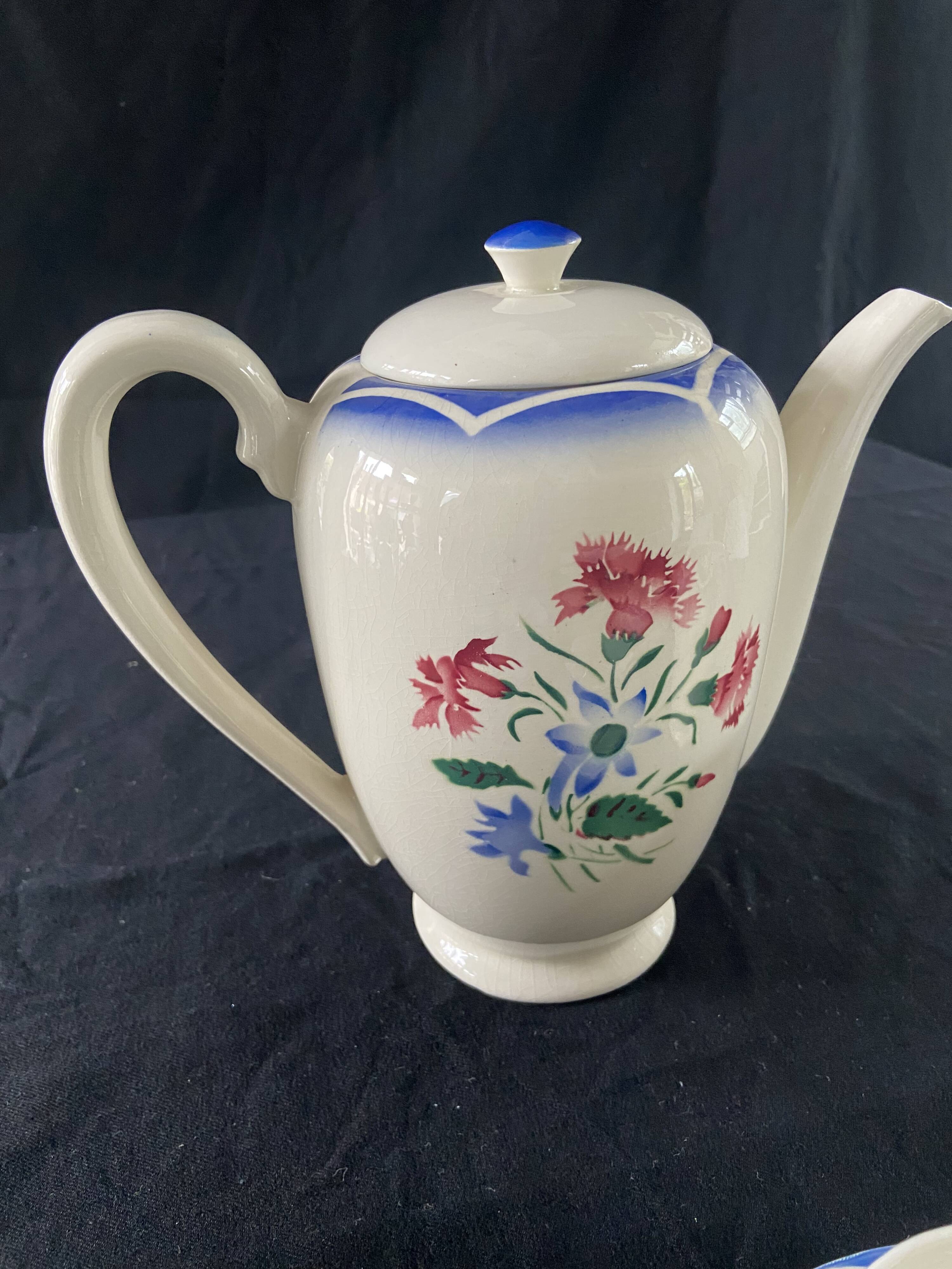 Coffee service Digoin Sarreguemines "Elorn"