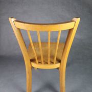 Chaise bistrot enfant bois clair french vintage Baumann