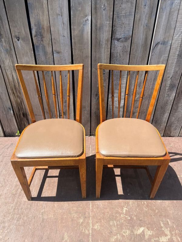 Vintage wooden dining chairs