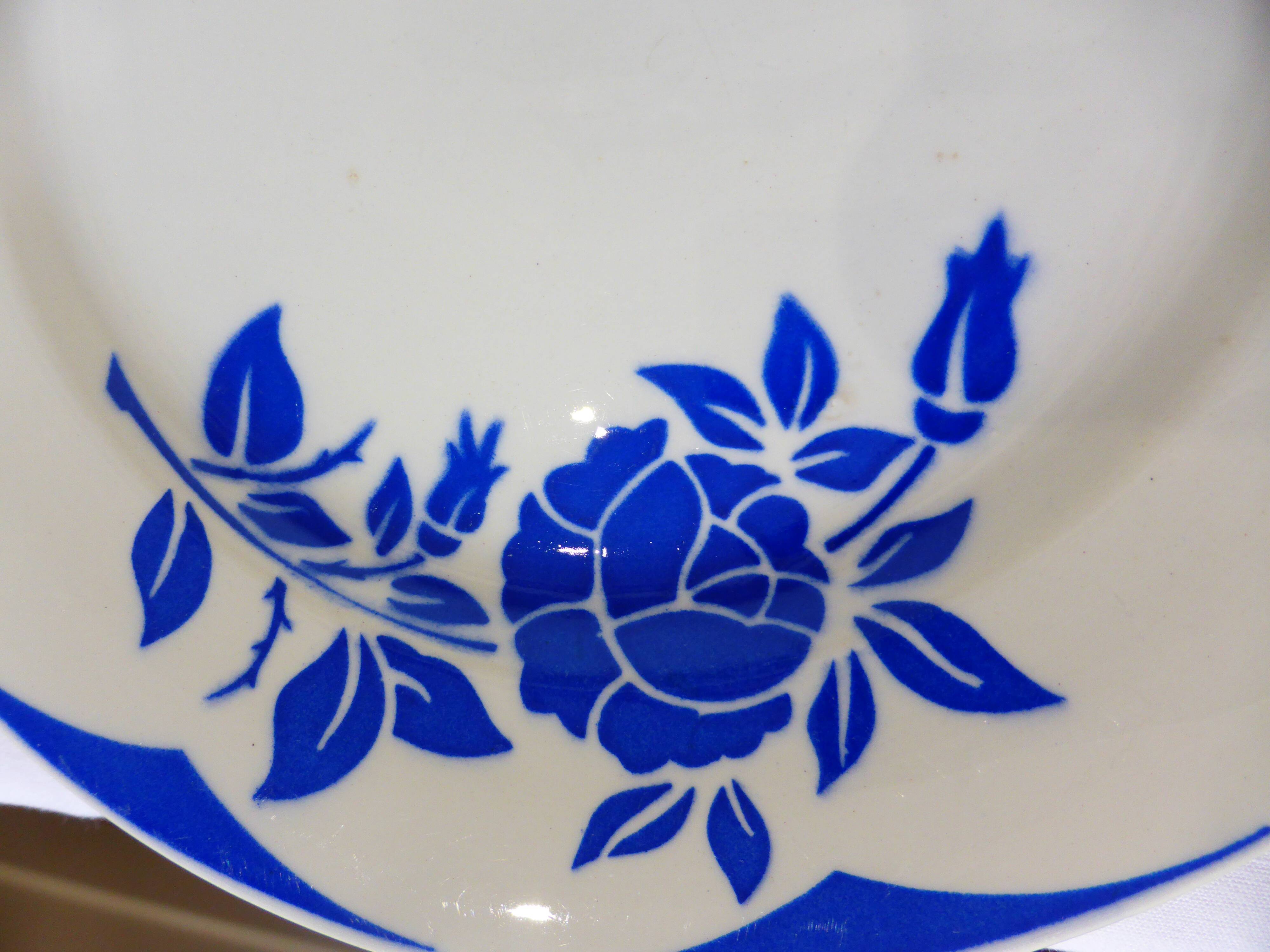 3 flat plates of Digoin Sarreguemines model Corsica