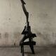 Large abstract sculpture in painted wood