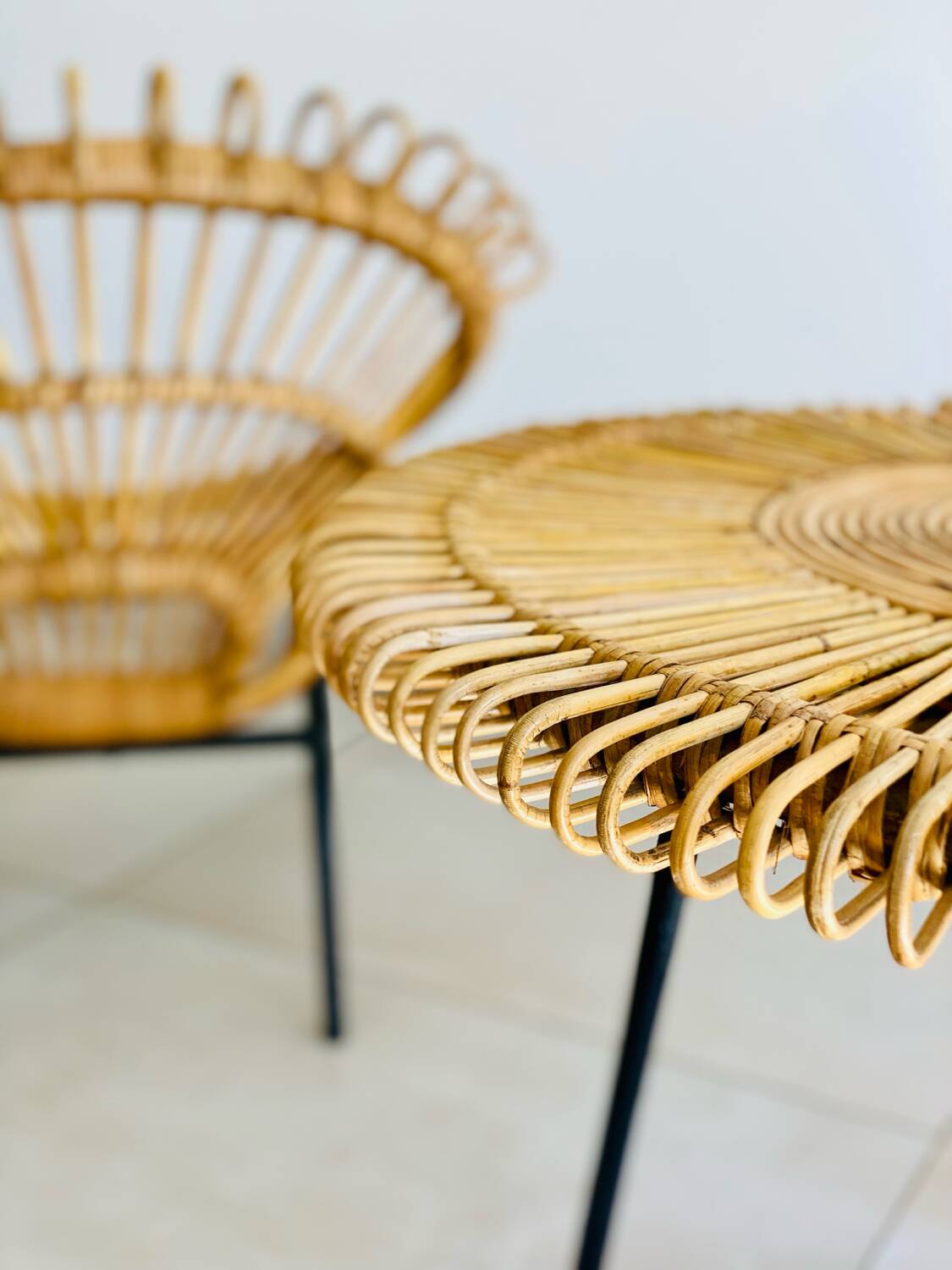 Children's rattan lounge set