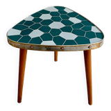 Vintage flower table, side table, mosaic table, bedside table, flower stool, tiled table