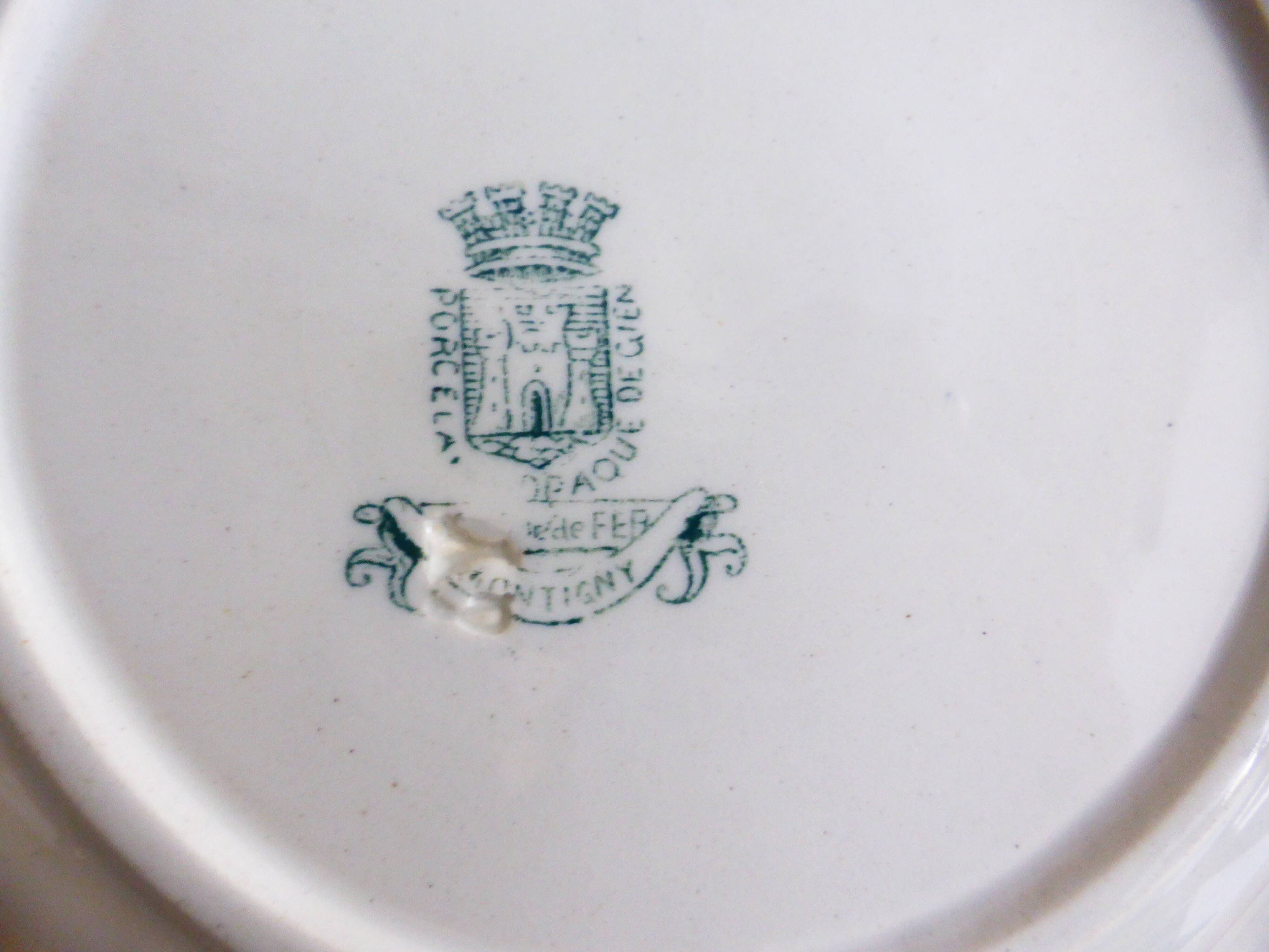 Gien soup plate, Montigny model 221262