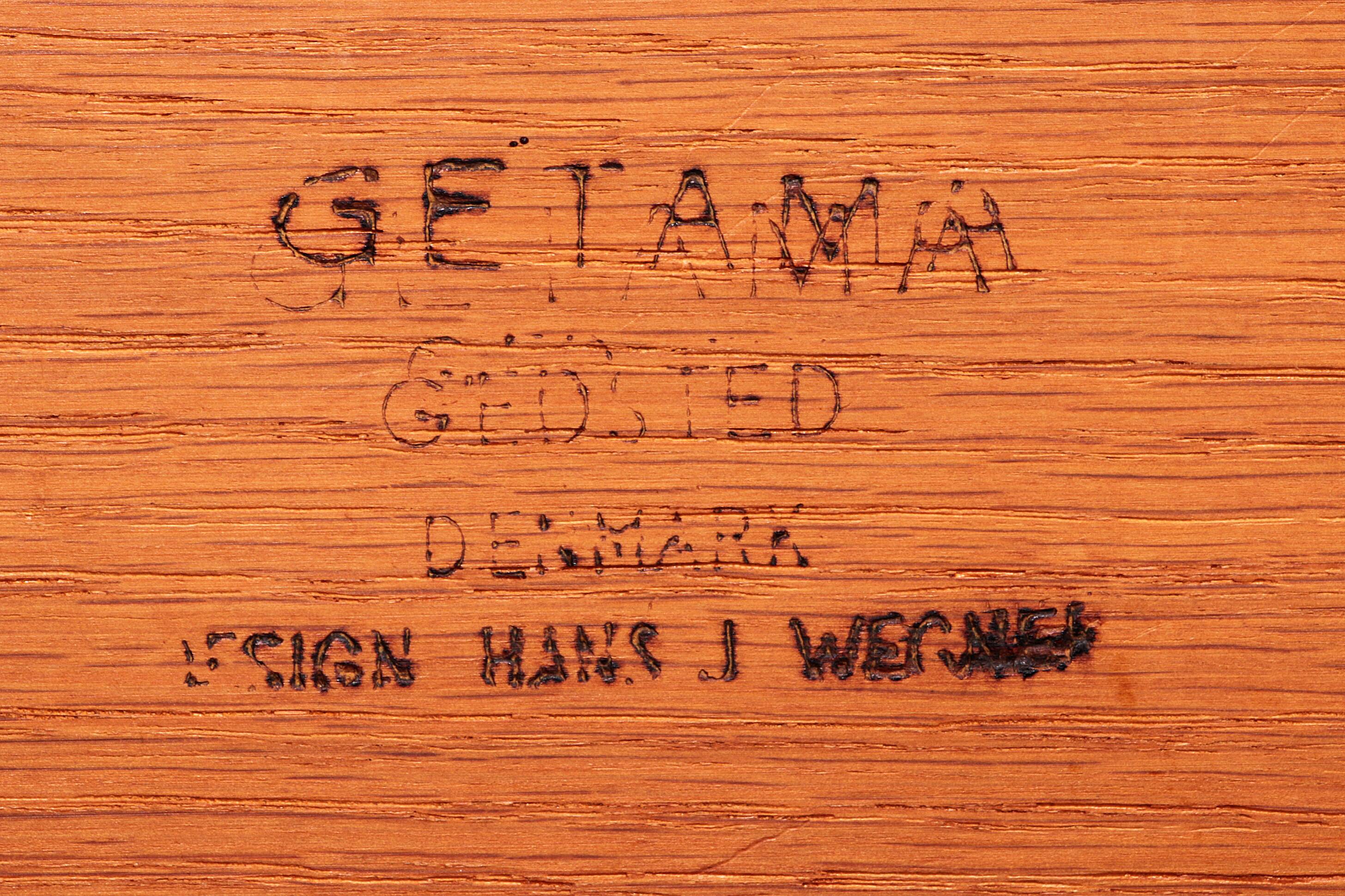 Hans J Wegner GE421 Getama Oak Relax Armchair with Adjustable Backrest