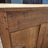 Old oak sideboard natural raw wood trade furniture