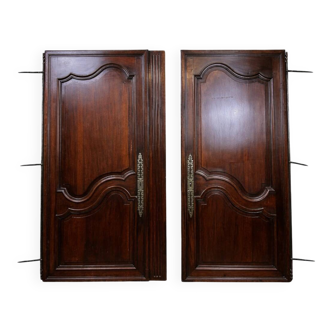 Pair of antique solid wood doors – Louis XV / Regency period