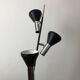 Lampadaire allemand en chrome 1970 3 lampes