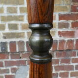 Scandinavian lamppost 1960s in teak and gold metal