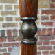 Lampadaire scandinave 1960s en teck et métal doré