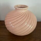 Powder pink art deco ball vase