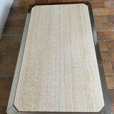 Coffee table and travertine
