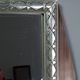 Art-deco mirror frame wood silver stucco 61x43 cm SB