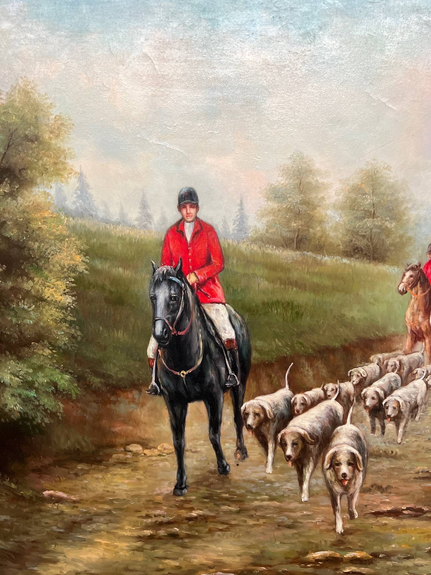 P. Delange “Fox hunting”.