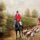 P. Delange "Chasse au renard".