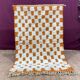 Ecru Moroccan rug with geometric patterns 250cm x 150cm