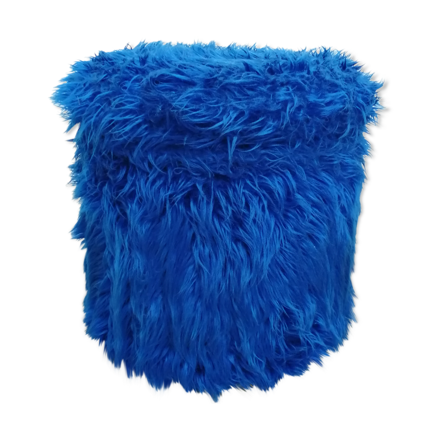 Electric blue chest pouf