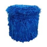 Electric blue chest pouf