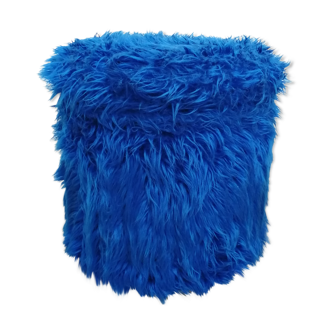 Electric blue chest pouf