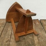 Wooden tripod stool