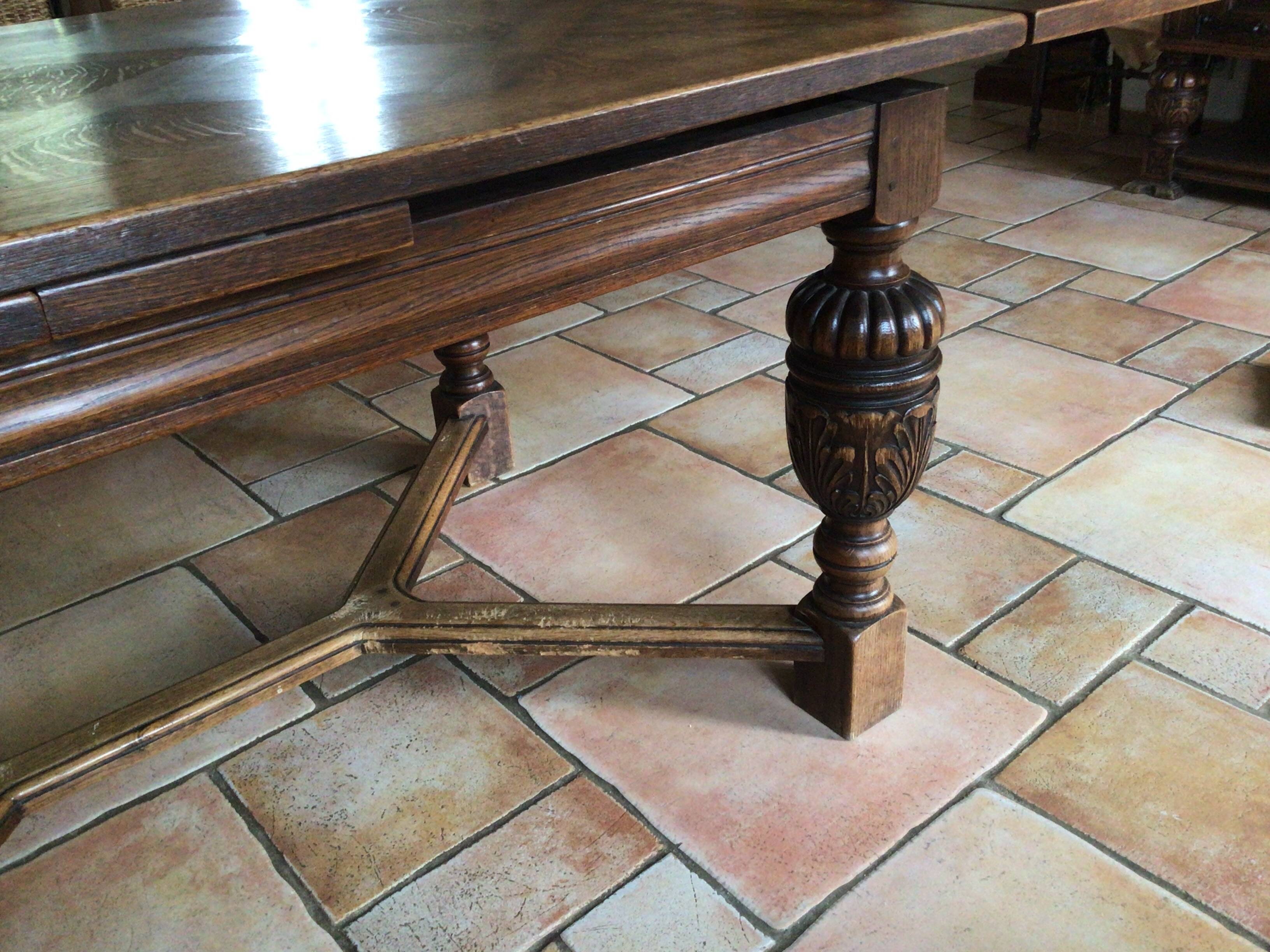 Inlaid table, 2 Henri II extensions