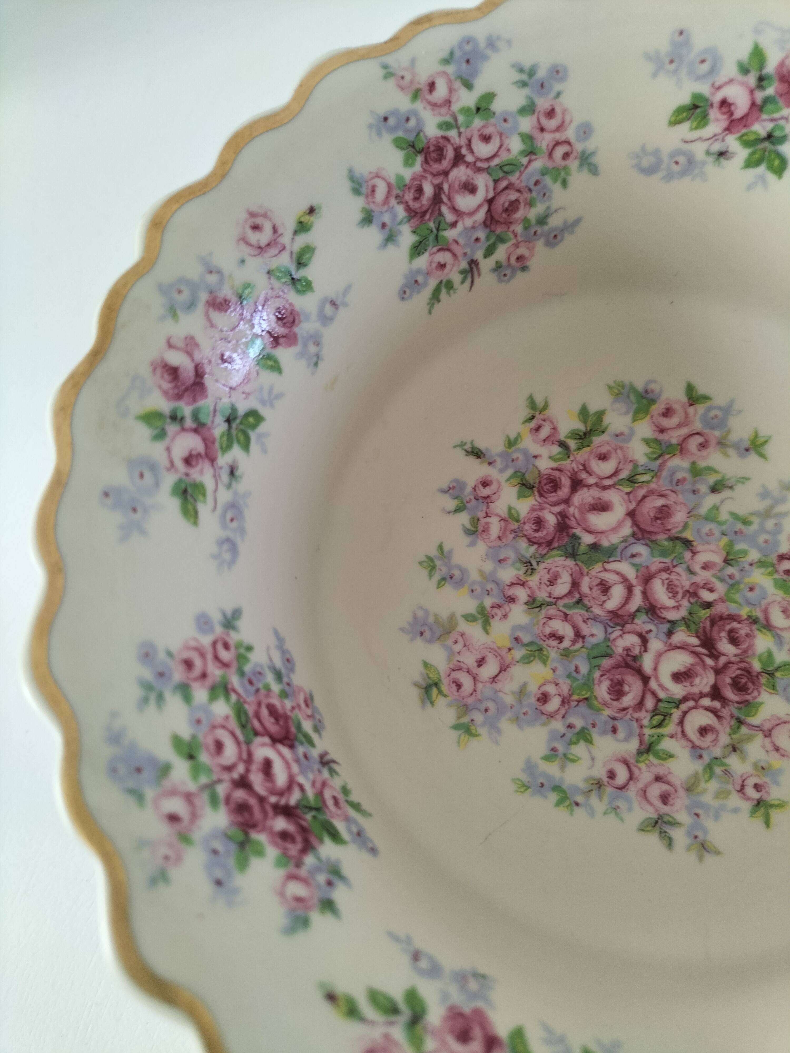 Vintage flowered pedestal cup – Ceramica Ibis Aveiro Portugal