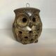 Owl ceramic photophore