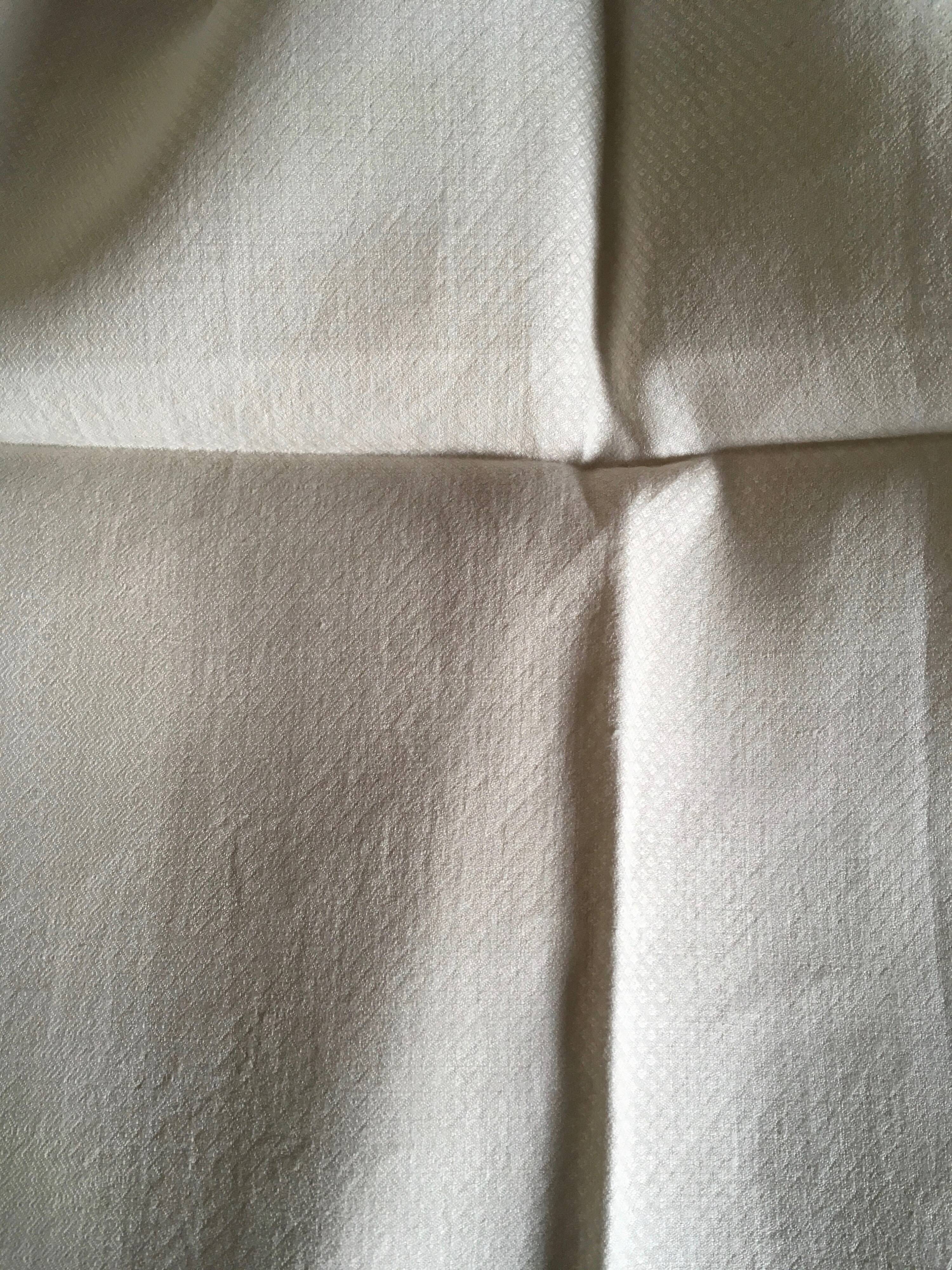 Set 3 towels linen honeycomb Damascus old