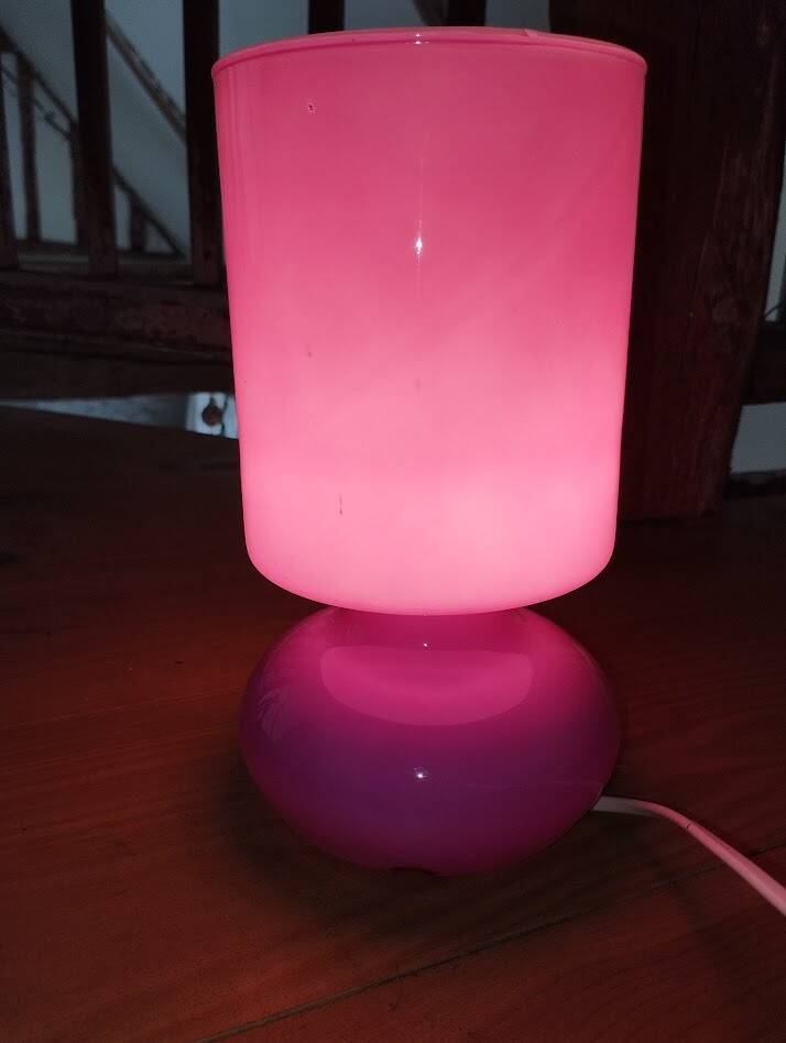 Ikea lytka lamp – fuchsia pink – scandinavian design