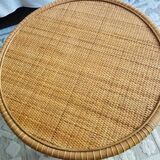 Round rattan table