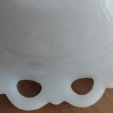White opaline bowl