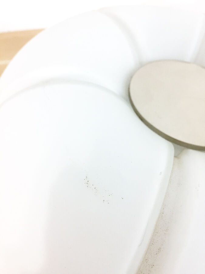 Vintage flower plafonnier, Glashet Limburg, 1970