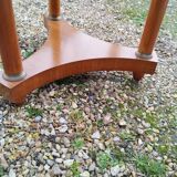 Empire style pedestal table with marble top