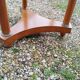 Empire style pedestal table with marble top
